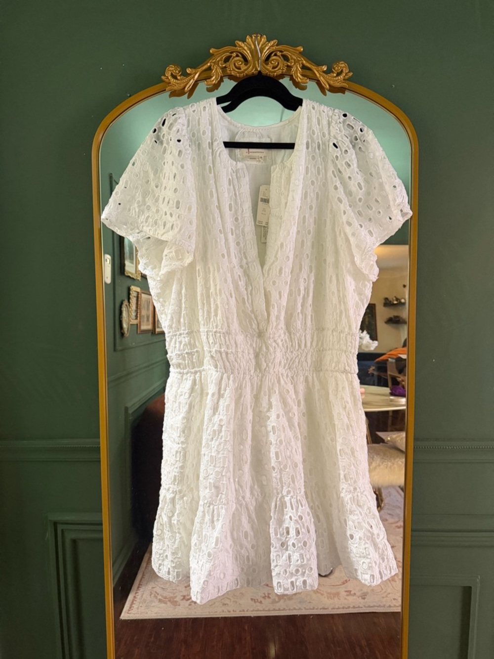 PLUS Anthropologie The Somerset Mini Dress: Eyelet Edition Size 3X $160.00 - Picture 6 of 8